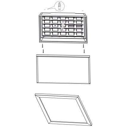 Eglo - LED Plafon LED/32W/230V 645x645 mm