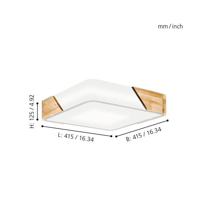Eglo 99459 - Lampa sufitowa GRIMALDINO 2xE27/28W/230V