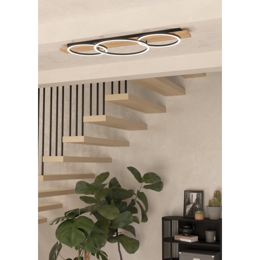 Eglo - LED Plafon 2xLED/12W/230V + LED/12W