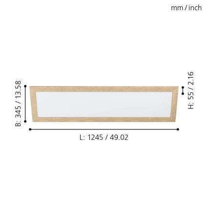 Eglo - LED Plafon LED/32W/230V 345x1245 mm