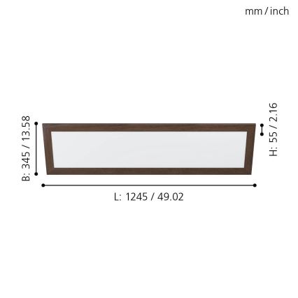 Eglo - LED Plafon LED/32W/230V 345x1245 mm