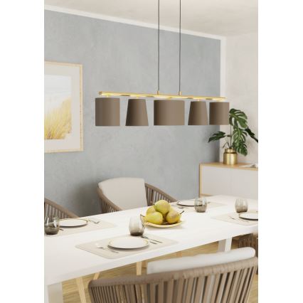 Eglo - Żyrandol na linkach 5xE14/40W/230V