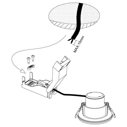 Eglo - LED Ściemniana lampa łazienkowa LED/6W/230V 4000K IP44