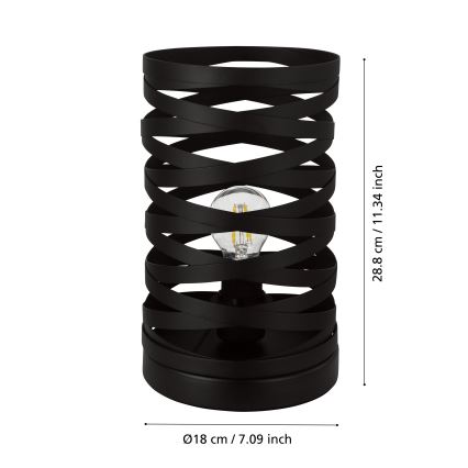 Eglo - Lampa stołowa 1xE27/40W/230V