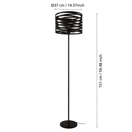 Eglo - Lampa podłogowa 1xE27/40W/230V