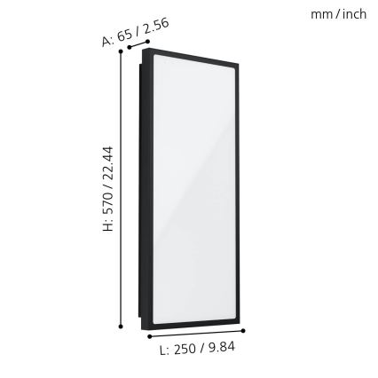 Eglo - LED Kinkiet zewnętrzny LED/18,5W/230V IP44