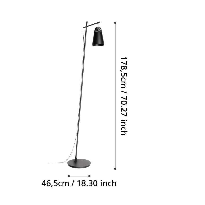 Eglo - Lampa podłogowa 1xE27/40W/230V