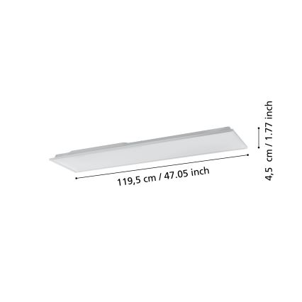 Eglo - LED Ściemniany plafon LED/31,5W/230V 2700-6500K ZigBee