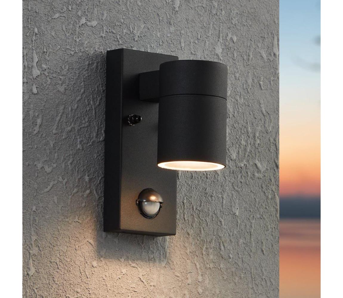 Eglo 99571 - LED Kinkiet zewnętrzny z czujnikiem RIGA 1xGU10/3W/230V IP44