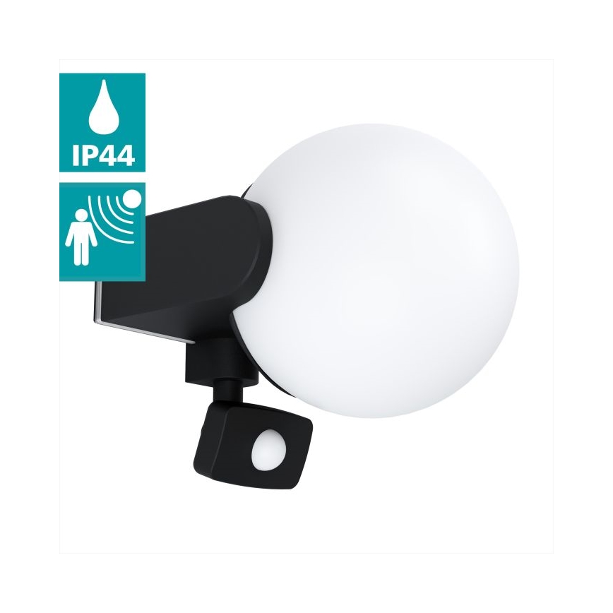 Eglo - Zewnętrzny kinkiet z czujnikiem 1xE27/15W/230V IP44