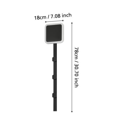 Eglo - LED Wieszak ścienny ze światłem LED/7,8W/230V