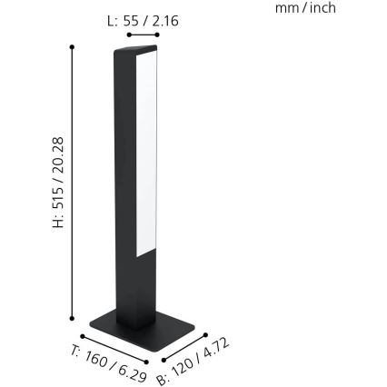 Eglo - LED RGBW Ściemniana lampa stołowa LED/16W/230V 2700-6500K ZigBee