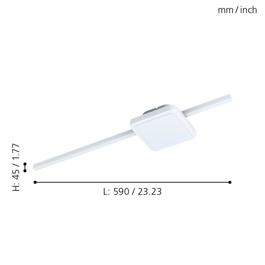 Eglo - LED Plafon 1xLED/6,3W/230V + 1xLED/5,4W