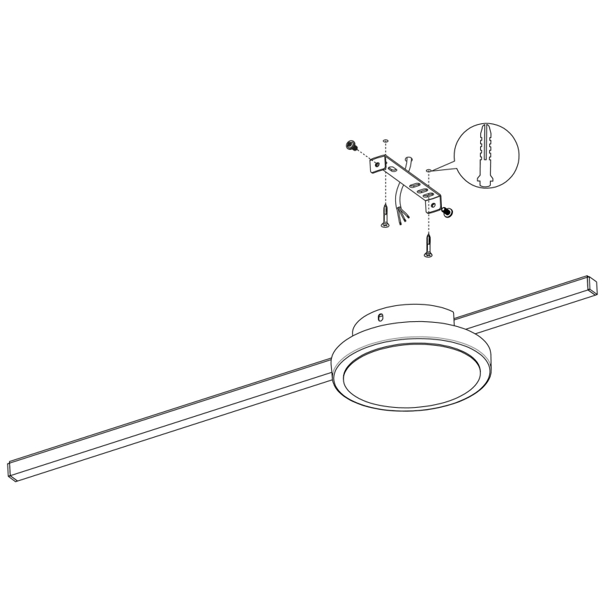 Eglo - LED Plafon 1xLED/6,3W/230V + 1xLED/5,4W