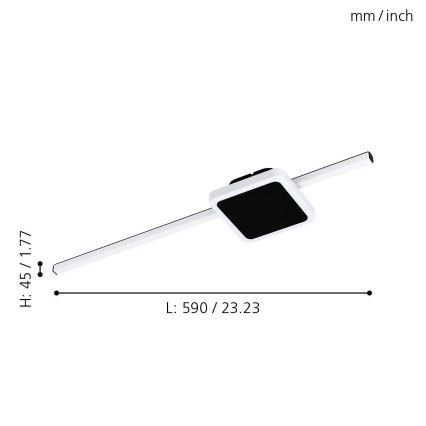 Eglo - Lampa sufitowa LED/6,3W/230V + LED/5,4W