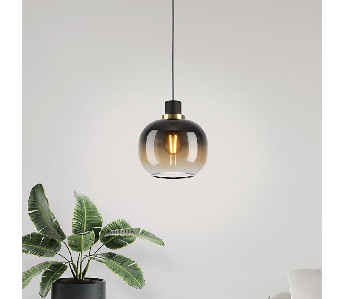 Eglo 99614 - Żyrandol na lince OILELLA 1xE27/40W/230V brązowy