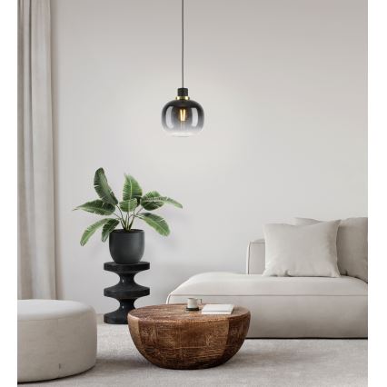 Eglo - Lampa wisząca na linkę 1xE27/40W/230V szara