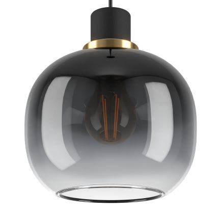 Eglo - Lampa wisząca na linkę 1xE27/40W/230V szara