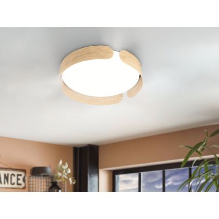 Eglo - Plafon LED/20W/230V Ø 37 cm beżowy