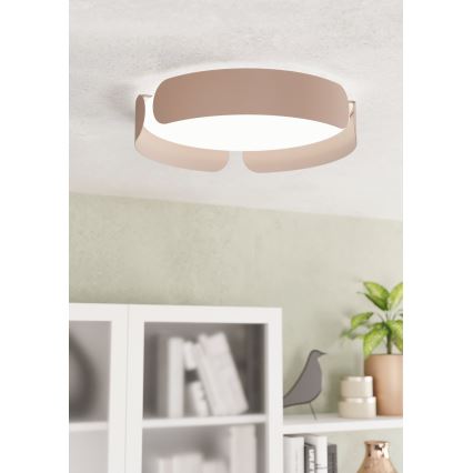 Eglo - LED lampa sufitowa LED/20W/230V Ø 37 cm brązowa