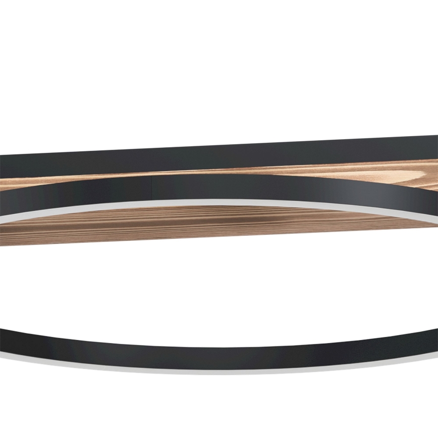 Eglo - ściemnialny żyrandol LED na przewodzie 2xLED/12,5W/230V+LED/15,5W 3000K brązowy/czarny