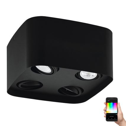 Eglo - LED RGBW regulowane punktowe oświetlenie 4xGU10/5W/230V ZigBee