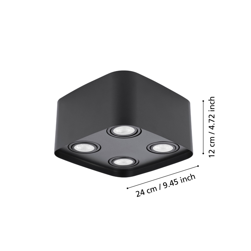 Eglo - LED RGBW regulowane punktowe oświetlenie 4xGU10/5W/230V ZigBee