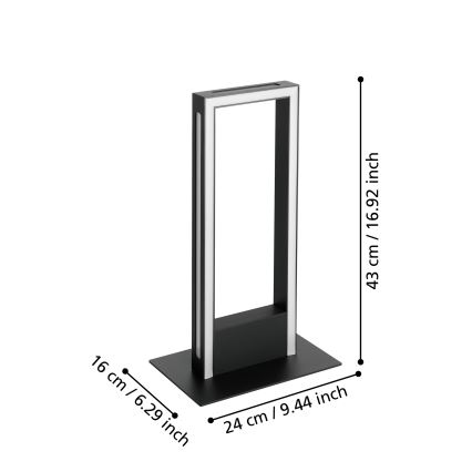 Eglo - LED Lampa stołowa ściemnialna LED/16W/230V 2700-6500K