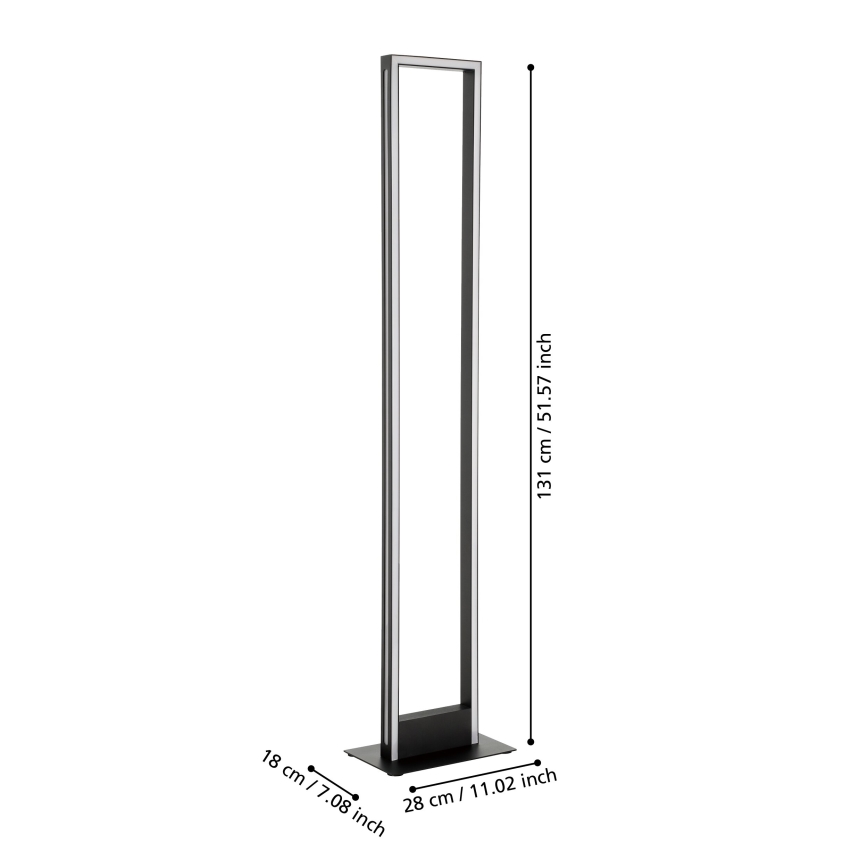 Eglo - LED Ściemnialna lampa podłogowa LED/33W/230V 2700-6500K