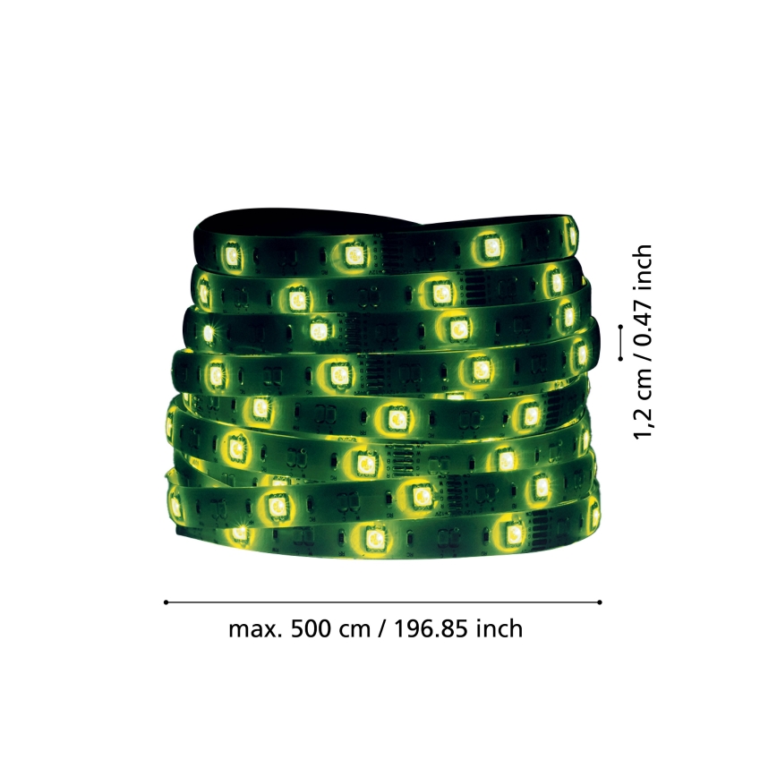 Eglo - LED RGBW ściemnialna taśma 5m LED/11W/12/230V 2700-6500K ZigBee
