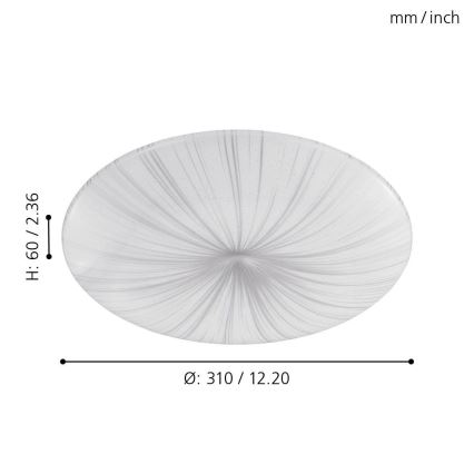 Eglo - LED Plafon LED/10W/230V