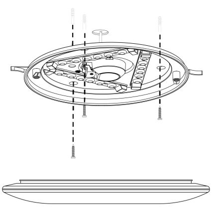 Eglo - LED Plafon LED/10W/230V