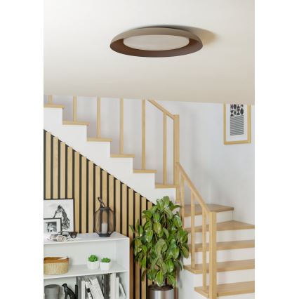 Eglo - LED Plafon LED/17,1W/230V brązowy
