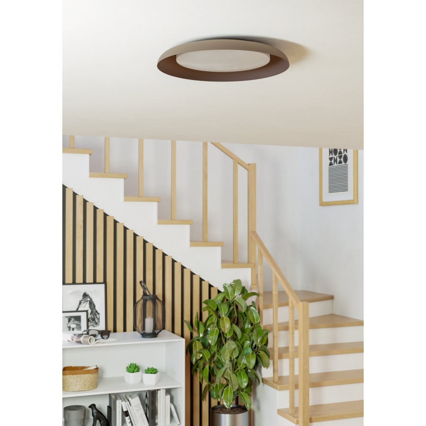 Eglo - LED Plafon LED/17,1W/230V brązowy