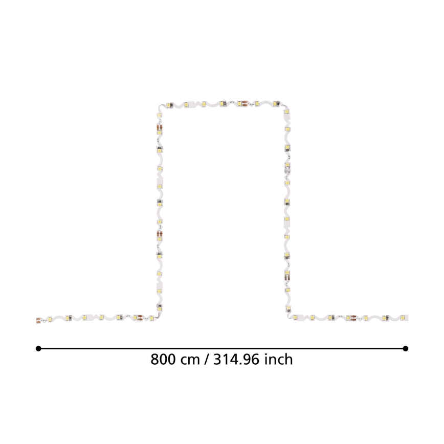 Eglo - LED Taśma 8m LED/43,2W/24/230V 4000K