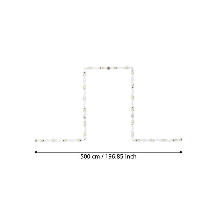 Eglo - LED Ściemniana taśma 5m LED/23W/24/230V 2700-6500K + pilot