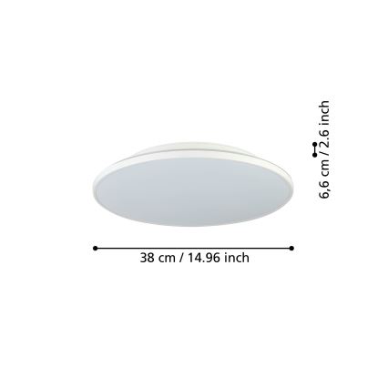 Eglo - LED Plafon LED/21W/230V śr. 38 cm