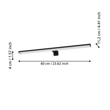 Eglo - LED Łazienkowe oświetlenie lustra LED/11W/230V IP44