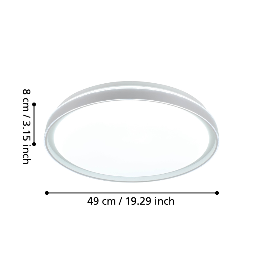 Eglo - LED Ściemniany plafon LED/40W/230V 3000-6500K+ pilot