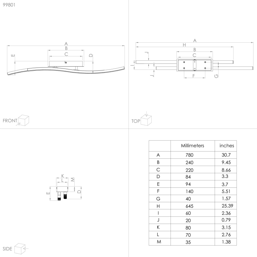Eglo - LED Plafon LED/21,5W/230V
