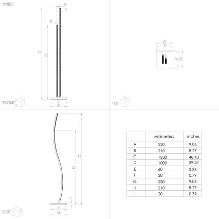 Eglo - LED Lampa podłogowa LED/8W/230V