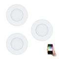 Eglo - ADA 3x LED RGB Regulowane oświetlenie sufitowe FUEVA-C 1xLED/3W/230V