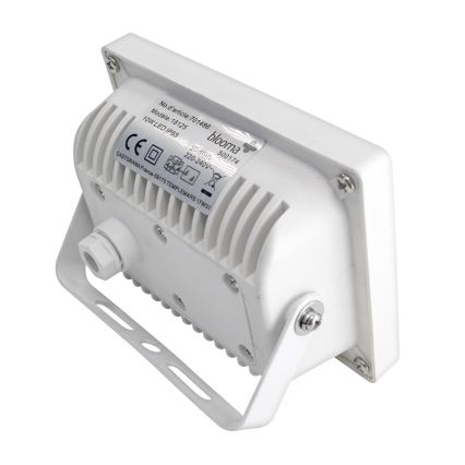 LED Reflektor z czujnikiem LED/10W/230V IP65 biały