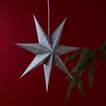 Eglo  - Dekoracja bożonarodzeniowa BLINKA gwiazda srebrna