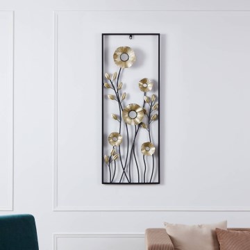 Eglo - Dekoracja ścienna 100x38,5 cm czarny/złoty