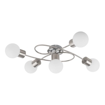 Eglo/Edi Light 54686 - LED Żyrandol natynkowy 5xE14/6W/230V matowy chrom