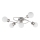 Eglo/Edi Light 54686 - LED Żyrandol natynkowy 5xE14/6W/230V matowy chrom