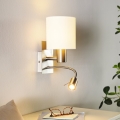 Eglo - Elastyczna lampa LED 1xE27/40W+LED/3,8W biała