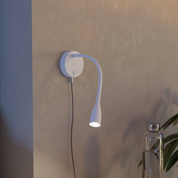 Eglo - Giętna lampa ścienna LED z USB, 3,8 W, 230 V, biała