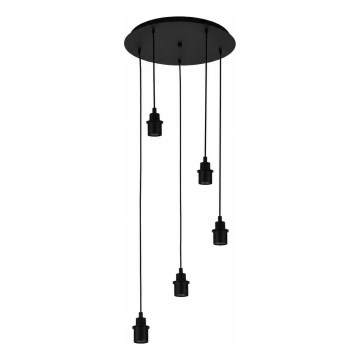 Eglo - Kabel zasilający WRINGTON 5xE27/60W/230V czarny